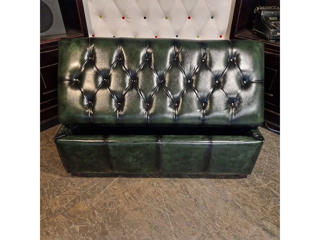 Hocker chesterfield, osborne, groen - afbeelding 5 van  8