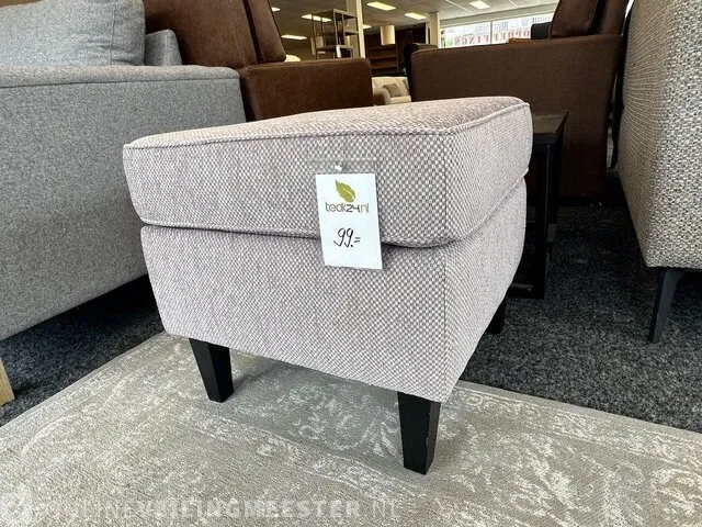 Hocker zalm roze - afbeelding 1 van  4
