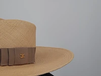 Hoed, maat 57 celine, street style straw hat - afbeelding 4 van  9