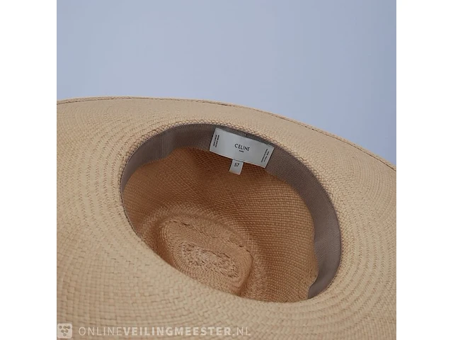 Hoed, maat 57 celine, street style straw hat - afbeelding 8 van  9