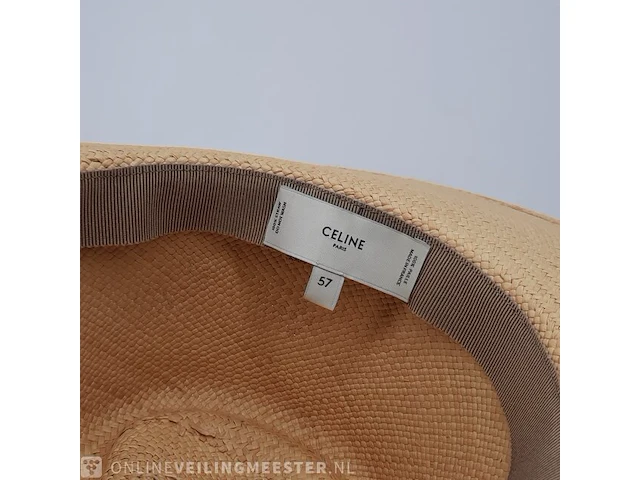 Hoed, maat 57 celine, street style straw hat - afbeelding 9 van  9