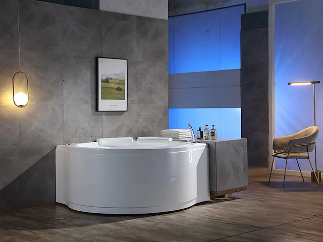 Hoek massagebad met waterval massage - afbeelding 12 van  13