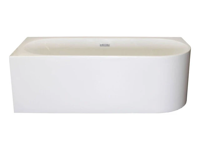 Hoekbad links karo, 64.0003, wit - afbeelding 1 van  3
