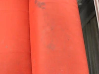 Hoekbank - rood gestoffeerd - 165x92x35-70cm - afbeelding 4 van  8
