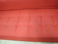 Hoekbank - rood gestoffeerd - 165x92x35-70cm - afbeelding 5 van  8