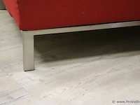Hoekbank - rood gestoffeerd - 165x92x35-70cm - afbeelding 7 van  8