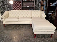 Hoekbank chesterfield, acme, creme - afbeelding 1 van  7