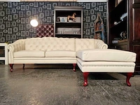 Hoekbank chesterfield, acme, creme - afbeelding 2 van  7