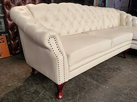 Hoekbank chesterfield, acme, creme - afbeelding 3 van  7