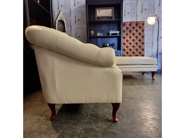 Hoekbank chesterfield, acme, creme - afbeelding 5 van  7