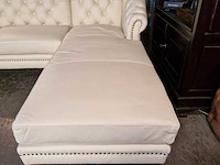 Hoekbank chesterfield, acme, creme - afbeelding 6 van  7
