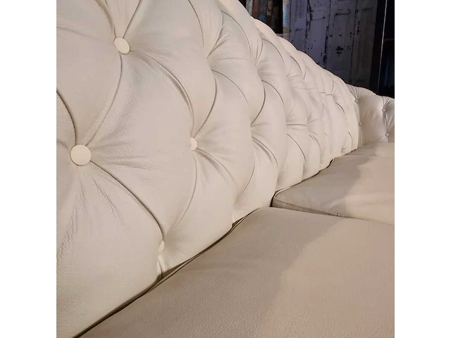 Hoekbank chesterfield, acme, creme - afbeelding 7 van  7