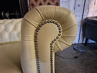 Hoekbank chesterfield, brighton, crème - afbeelding 2 van  13