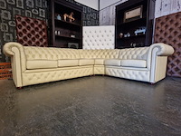 Hoekbank chesterfield, brighton, crème - afbeelding 3 van  13