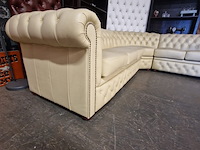 Hoekbank chesterfield, brighton, crème - afbeelding 8 van  13