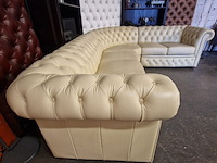 Hoekbank chesterfield, brighton, crème - afbeelding 12 van  13