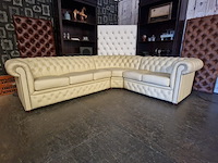 Hoekbank chesterfield, brighton, crème - afbeelding 13 van  13