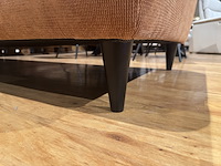 Hoekbank met open eiland – koper stof – zwarte poten - afbeelding 5 van  5