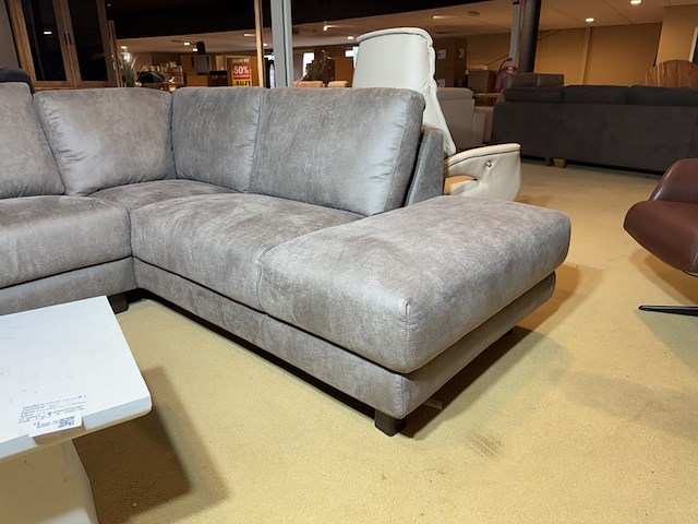 Hoekbank met open eiland, taupe - afbeelding 2 van  5