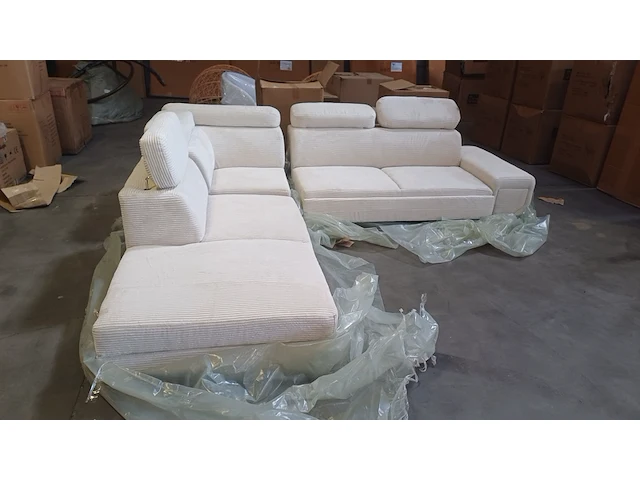 Hoekbank slaapbank 280x240, sanderz, creme, 2025 - afbeelding 2 van  4