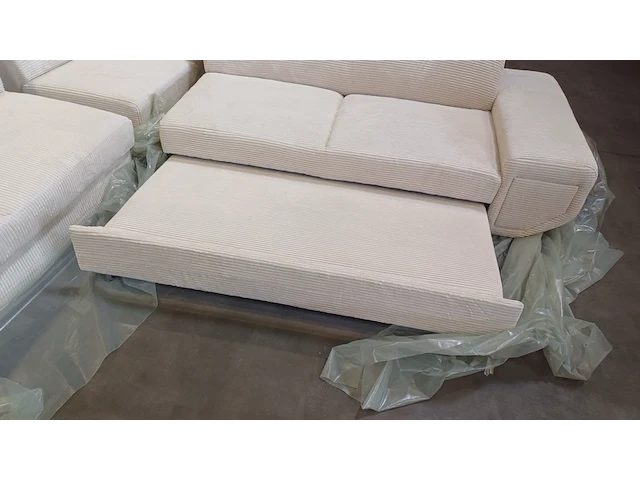 Hoekbank slaapbank 280x240, sanderz, creme, 2025 - afbeelding 4 van  4