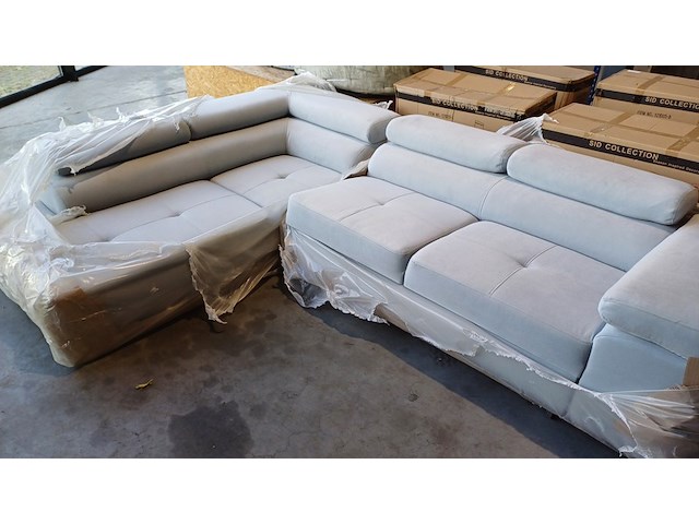 Hoekbank/slaapbank sanderz, anton, lichtgrijs, 2025 - afbeelding 1 van  5