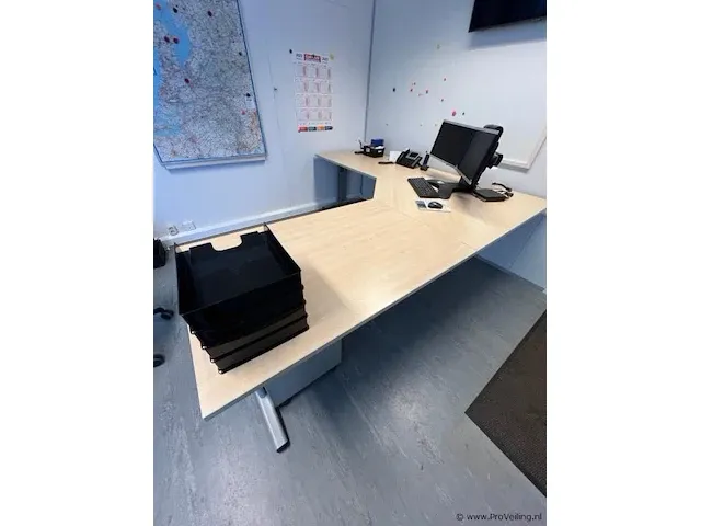 Hoekbureau - 240x240x80x78 cm - afbeelding 1 van  2