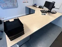 Hoekbureau - 240x240x80x78 cm - afbeelding 1 van  2