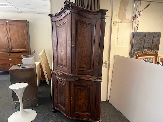 Hoekkast iepenhout - overige meubels - afbeelding 1 van  12