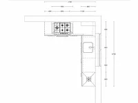 Hoekopgestelde keuken - afbeelding 3 van  7