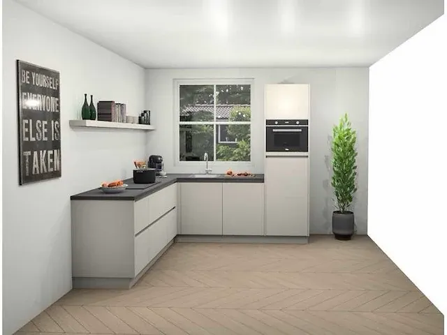 Hoekopgestelde keuken - afbeelding 2 van  6