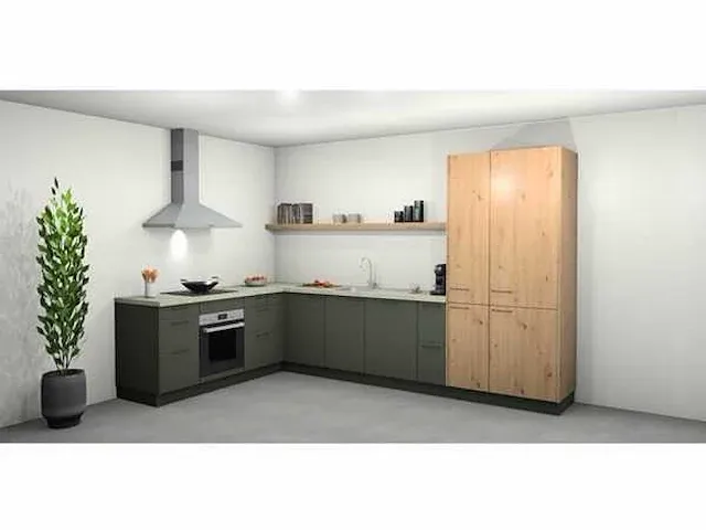 Hoekopgestelde keuken - afbeelding 1 van  6