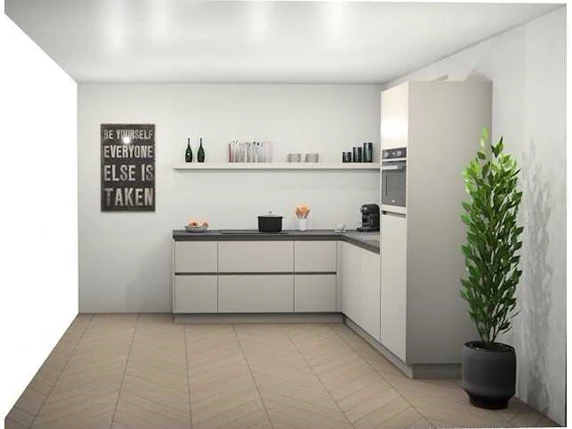 Hoekopgestelde keuken - afbeelding 1 van  5