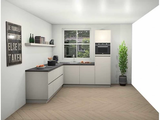 Hoekopgestelde keuken - afbeelding 2 van  5