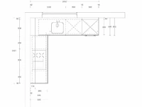 Hoekopgestelde keuken - afbeelding 4 van  6
