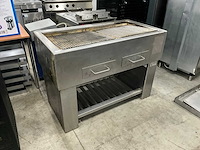 Hoeks metaal - rvs houtskool barbecue - afbeelding 1 van  10