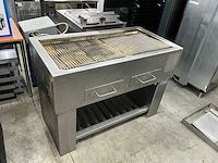 Hoeks metaal - rvs houtskool barbecue - afbeelding 3 van  10