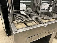 Hoeks metaal houtskoolgrill - afbeelding 3 van  9