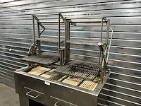Hoeks metaal houtskoolgrill - afbeelding 6 van  12