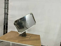 Hoekspiegel met inox steun - afbeelding 1 van  4