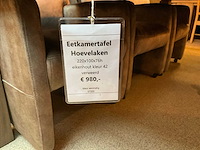 Hoevelaken eiken eetkamertafel - afbeelding 3 van  11