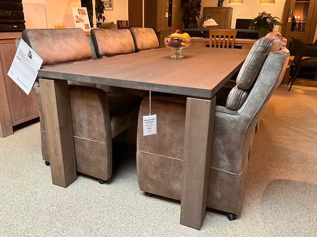 Hoevelaken eiken eetkamertafel - afbeelding 1 van  11