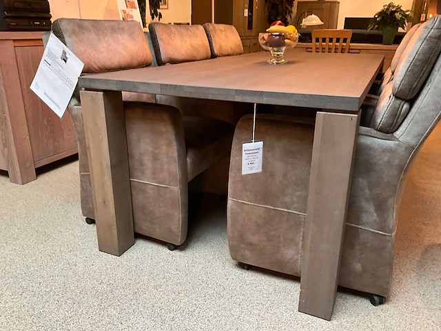 Hoevelaken eiken eetkamertafel - afbeelding 5 van  11