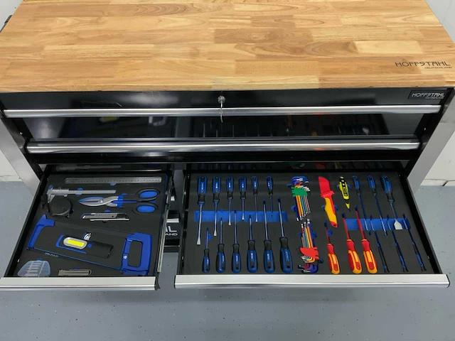 Hoffstahl - gereedschapswagen 11 laden, 9 gevuld 386 pcs gereedschap - afbeelding 9 van  12