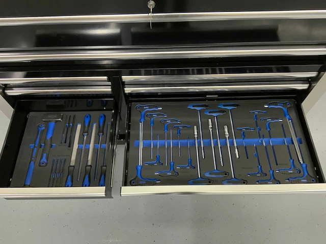 Hoffstahl - gereedschapswagen 11 laden, 9 gevuld 386 pcs gereedschap - afbeelding 11 van  12