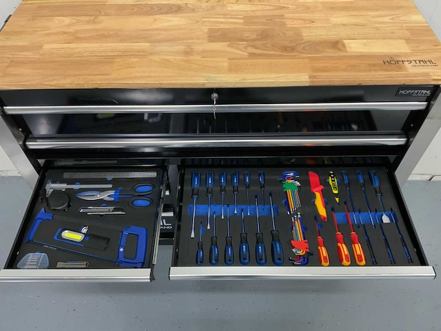 Hoffstahl - gereedschapswagen 11 laden, 9 gevuld 386 pcs gereedschap - afbeelding 9 van  12