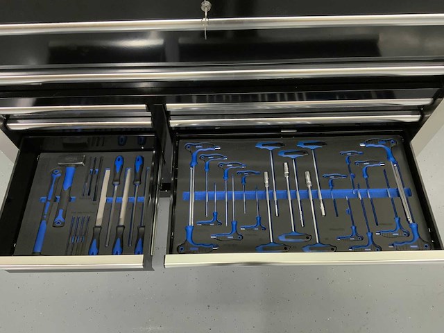 Hoffstahl - gereedschapswagen 11 laden, 9 gevuld 386 pcs gereedschap - afbeelding 11 van  12