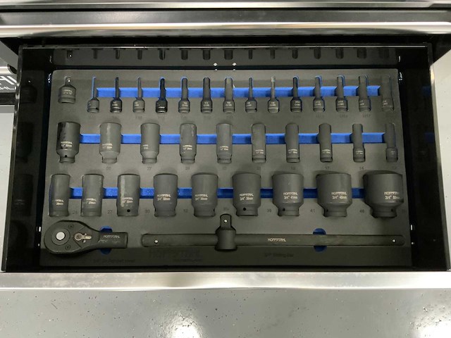 Hoffstahl - gereedschapswagen 11 laden, 9 gevuld 386 pcs gereedschap - afbeelding 12 van  12