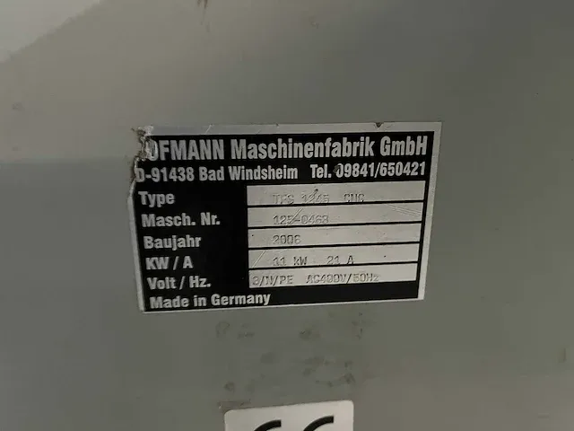 Hofmann - tfs 1245 cnc - tafel- en spilfreesmachine - afbeelding 6 van  15