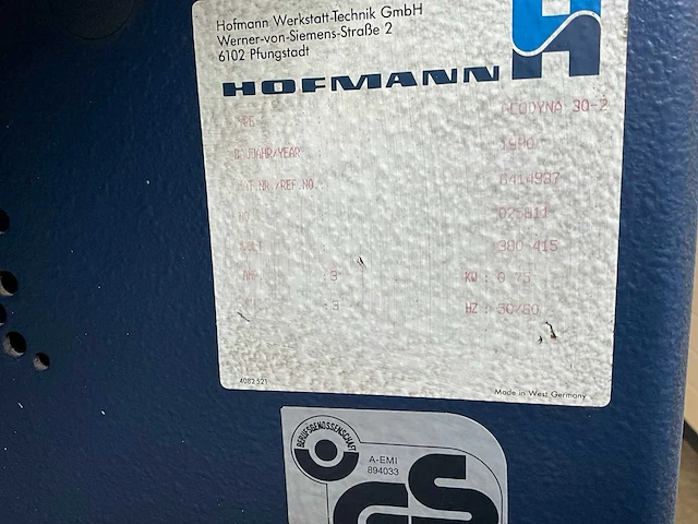 Hofmann geodyna 30-2 balanceermachines - afbeelding 5 van  5